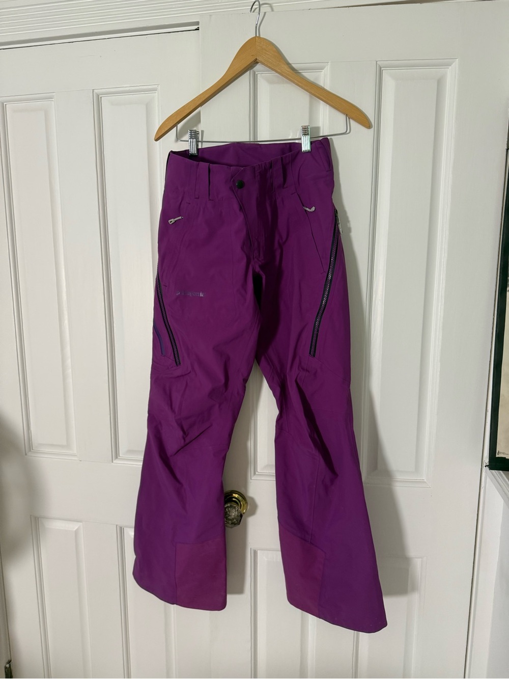 Patagonia Purple Women's Snow Pants with Zip Pockets